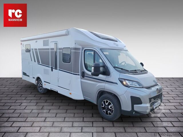 Teilintegriertes Wohnmobil CARADO pro+ T 457 Hubbett, SAT+TV, NAVI+RFK, COMBI 6E