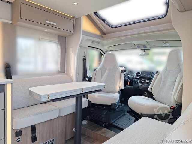 Teilintegriertes Wohnmobil CARADO pro+ T 457 Hubbett, SAT+TV, NAVI+RFK, COMBI 6E