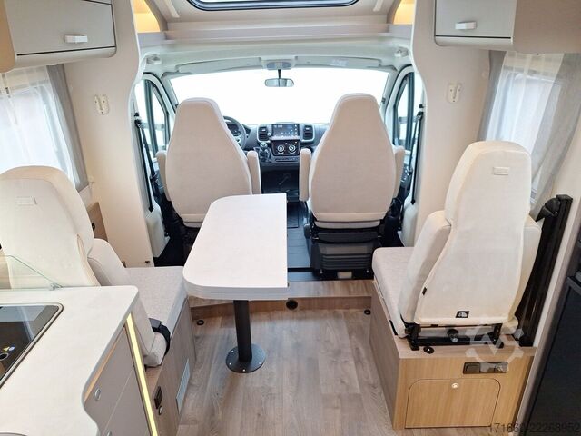 Teilintegriertes Wohnmobil CARADO pro+ T 457 Hubbett, SAT+TV, NAVI+RFK, COMBI 6E