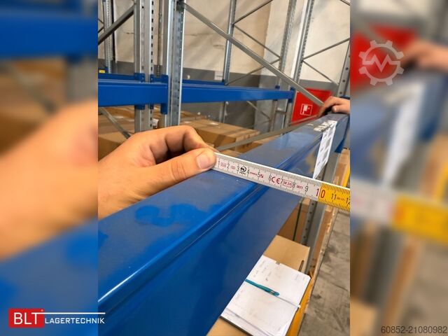 Zwaarlaststelling ca. 14,20 lfm BITO P4 Palettenregale H:680cm, 3000kg Fachlast, Hochregale