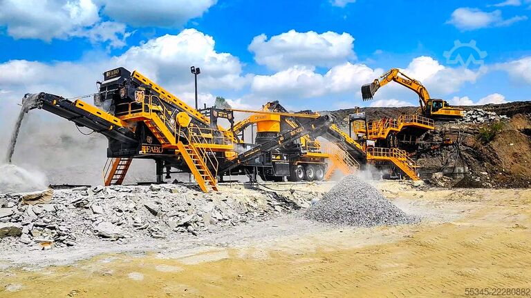 Kırma ekipmanı/mobil kırma tesisi FABO Mobile Crushing Plant Mobile Jaw Crusher MCK-115