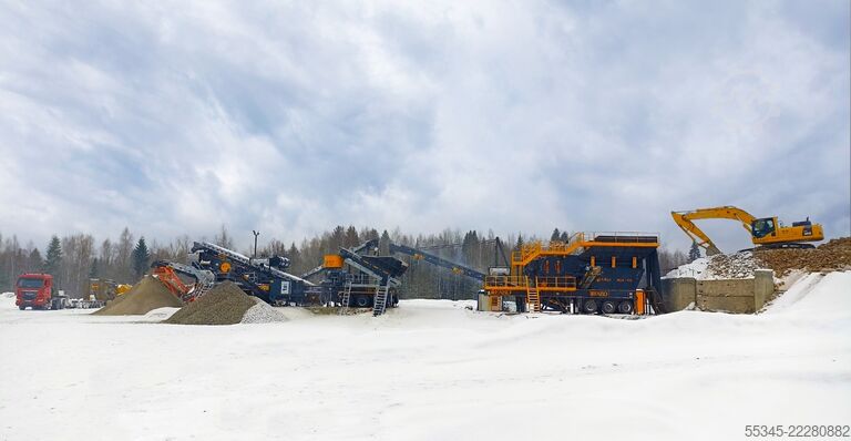 Kırma ekipmanı/mobil kırma tesisi FABO Mobile Crushing Plant Mobile Jaw Crusher MCK-115