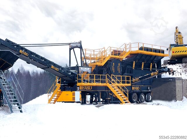 Kırma ekipmanı/mobil kırma tesisi FABO Mobile Crushing Plant Mobile Jaw Crusher MCK-115