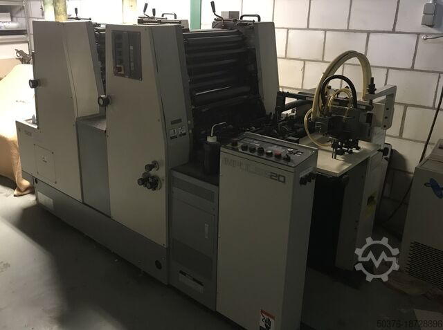 2-Farben-Offset „gerade“ Druckmaschine mit Alkoholbefeuchtung Hashimoto (Japan) Impulse F-522