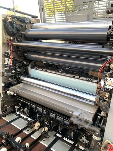 2-Farben-Offset „gerade“ Druckmaschine mit Alkoholbefeuchtung Hashimoto (Japan) Impulse F-522