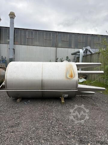 8 100 liters vertikal lagringstank i rostfritt stål, 1750 mm i diameter x 3000 mm rak sida  8,100 Litre
