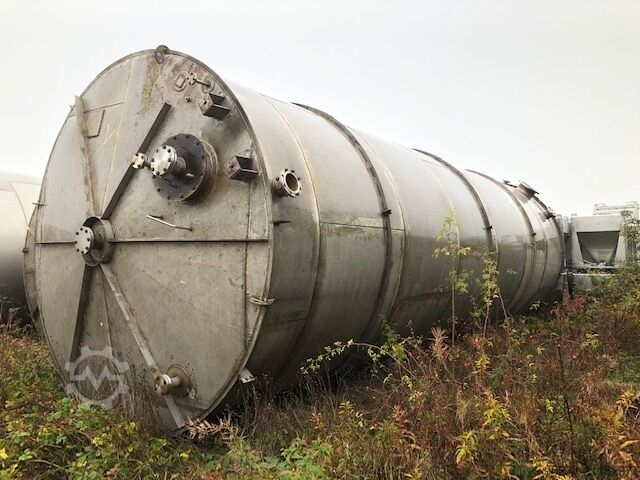 150 000 liters vertikal tank i rostfritt stål, 4000 mm diameter x 11 500 mm rak sida  150,000 LITRE