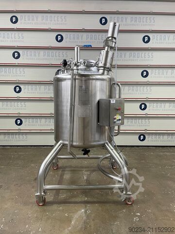 750 liters vertikal rostfri mixbehållare, 900 mm diameter x 1 000 mm rak sida BRABY LTD. 750 Litre