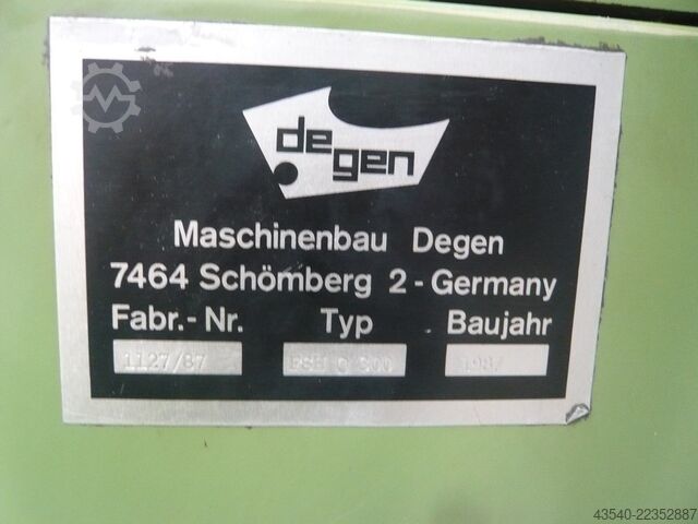 Rettificatrice tangenziale Degen FSH O 300