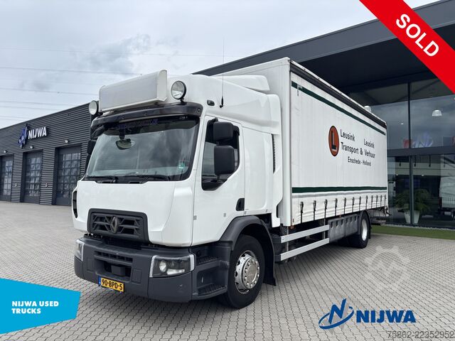 Schuifzeil Renault D WIDE 4x2 Schuifzeil + Laadklep 2000KG