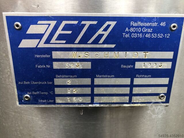 Drukvat Roestvrijstalen tank 10484