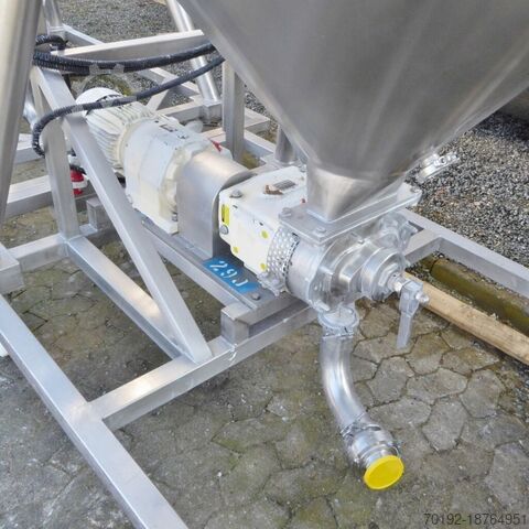 1000 liter tank gemaakt van V4A  