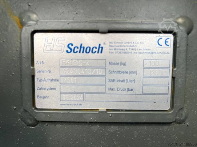 HS Schoch brush rake, grubbing rake MS01 1,200 mm HS Schoch Reisigrechen Roderechen MS01 1.200 mm