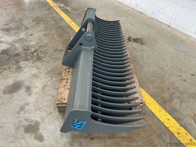 HS Schoch brush rake root rake MS08 1,800 mm HS Schoch Reisigrechen Roderechen MS08 1.800 mm