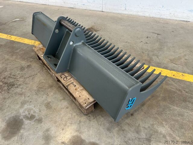 HS Schoch brush rake root rake MS08 1,800 mm HS Schoch Reisigrechen Roderechen MS08 1.800 mm