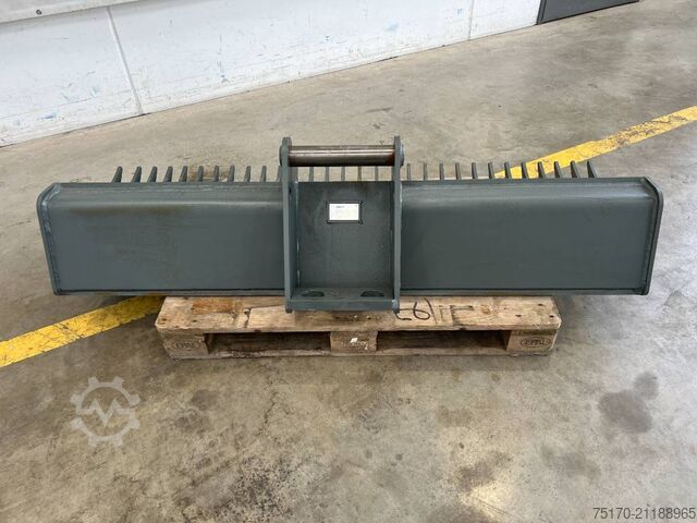 HS Schoch brush rake root rake MS08 1,800 mm HS Schoch Reisigrechen Roderechen MS08 1.800 mm