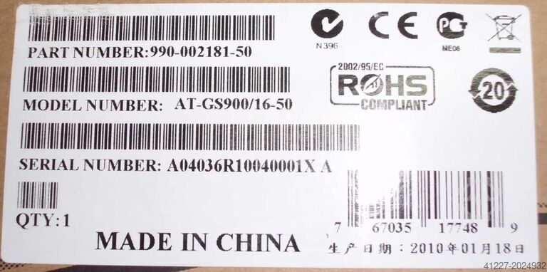 Netzwerk Allied Telesis AT-GS900/16