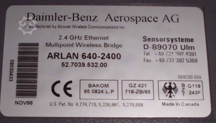 Telefooncentrale Aerospace ARLAN 640-2400
