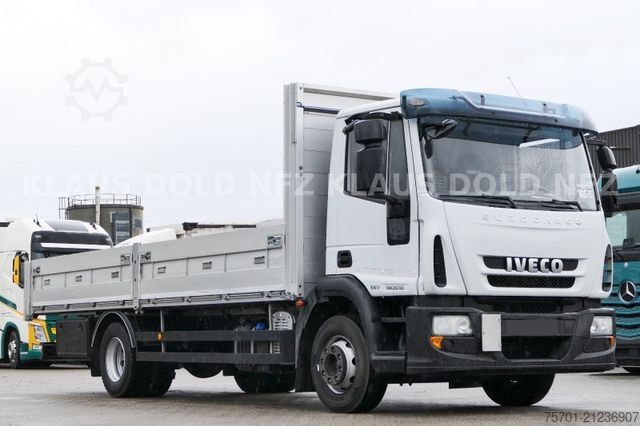 Flatbed truck IVECO 140E18 Eurocargo Pritsche Alu-Bordwände Euro 5