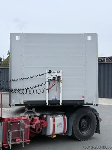 Munkaállvány félpótkocsi FLIEGL Plateau SDS 390, Überbreite-Paket, Liftachse