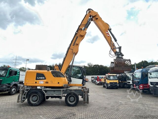 Gumikerekes kotrógép LIEBHERR LH 24 Litronic mit Abbruch- / Sortiergreifer