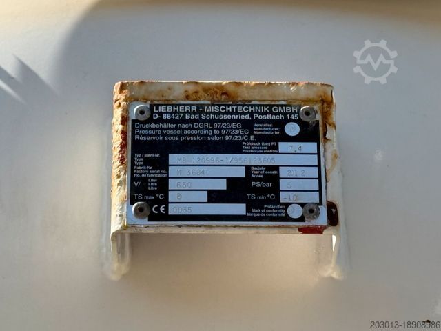 Félpótkocsi HTM 1004 3 Achse Betonmischer Auflieger