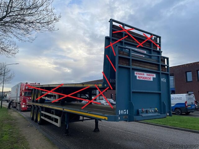 Plataforma remolque Haan 45 T Heavy Duty / Rungen-Potholes /BPW / 2x Lif...