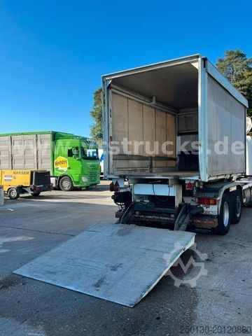 Haakarm vrachtwagen DAF CF 250 VDL-Abrollkipper mit Planenaufbau u. LBW