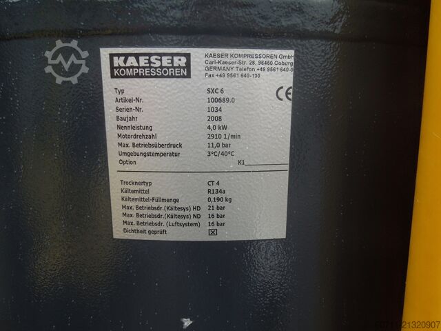 Compressore a vite Kaeser SXC6