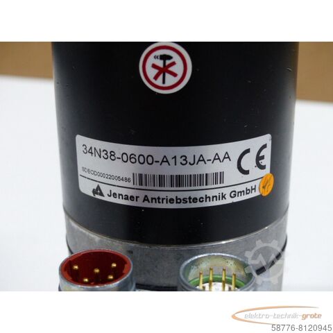 Unidade de controlo  Jenaer Antriebstechnik 34N38-0600-A13JA-AA Servomotor