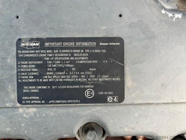 Bæltegraver Doosan DX 255 LC Kettenbagger