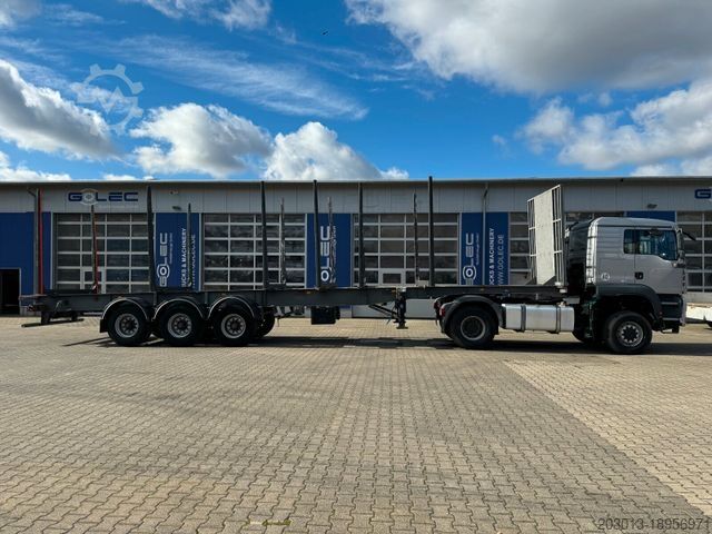 Boomaanhanger Blumhardt BLUMHARDT SAL.40.24 Holztransporter 3 Achse