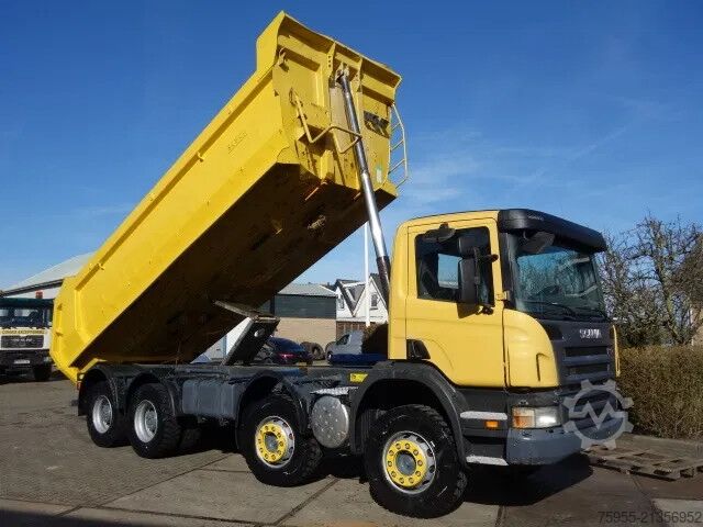 Teherautó Scania P380 8X4 STEEL KIPPERBOX,MANUALGEARBO