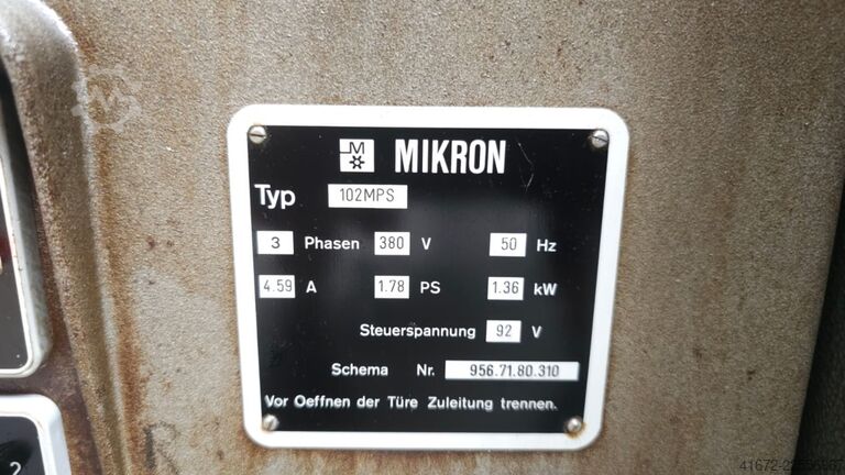 Fresadora - Universal MIKRON 102.05 MPS