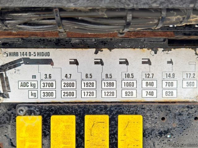 Grúa montada en camión MAN TGS 18.480 * HIAB 144 D - HIDUO + FUNK/ 4x4 *TOP