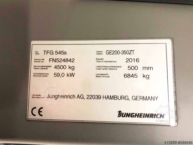 4-wiel heftruck - sideshift Jungheinrich TFG 545S