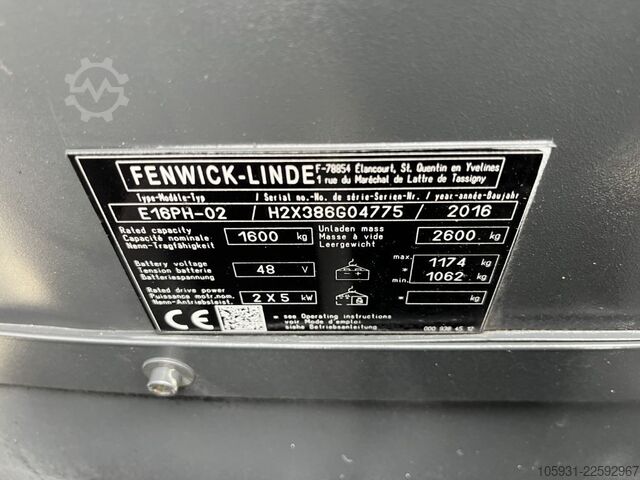 Stivuitor electric cu 4 roți Linde E16PH-02