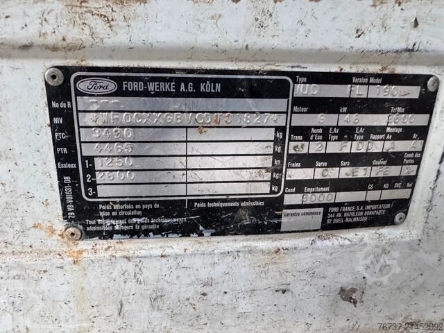 Kipper Ford TRANSIT **KIPPER-BENNE**