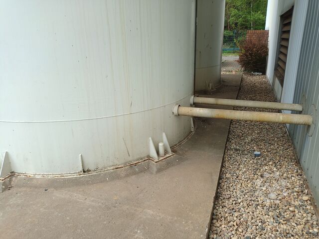 Staande silo Kolenstoff silo Stalen silo AJO Silo Kohlenstaubsilo 2x 120m³; 3,4m EX Atex