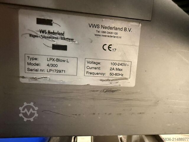 2017 VWS Nederland BV Topp-/bottenetiketteringsmaskin VWS Nederland BV Top/Base Labeling