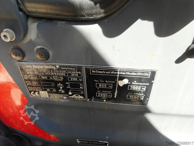 Empilhador Linde H16D-01 Triplex + SS Kabine
