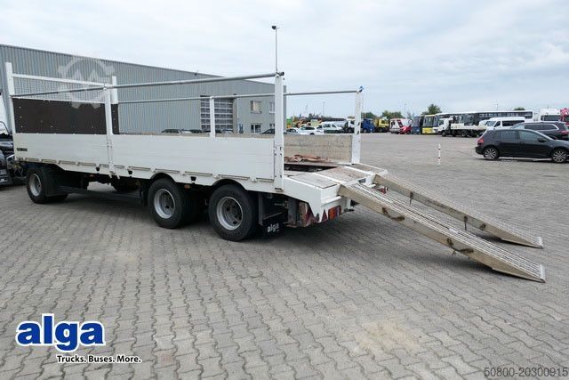 Remolque abierto MEUSBURGER MPJ 3, Rampen, Luft-Lift, Bordwände, Container