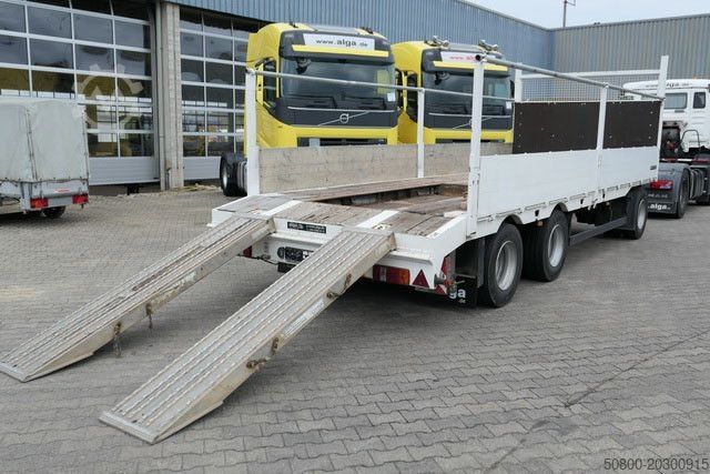 Remolque abierto MEUSBURGER MPJ 3, Rampen, Luft-Lift, Bordwände, Container