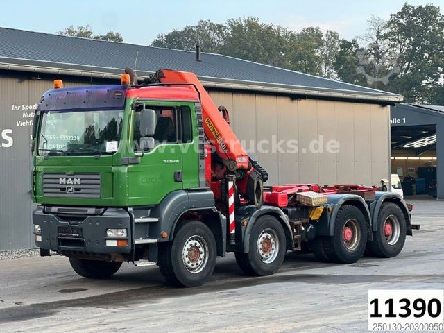Abrollkipper MAN TGA 35.430 8x4 Palfinger Abroller/Kran