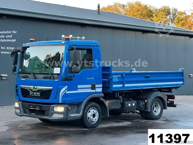 Üç yönlü damperli kamyonet MAN TGL 8.220 4x2 Meiller-DSK 7,5 t.