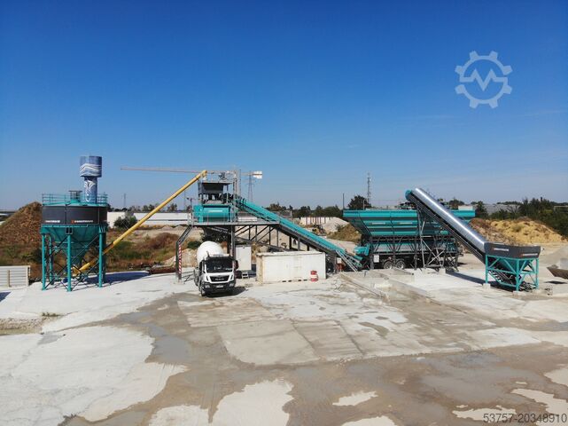 Centrale à béton mobile CONSTMACH Concrete Mixing Plant Mobile Concrete Mixing Plant 120 M3/H