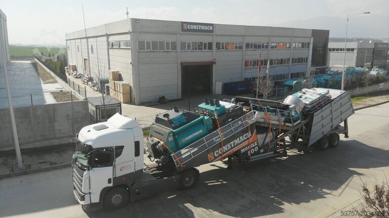 Centrale à béton / usine à béton CONSTMACH Concrete Mixing Plant Mobile Concrete Mixing Plant 100 m3/h