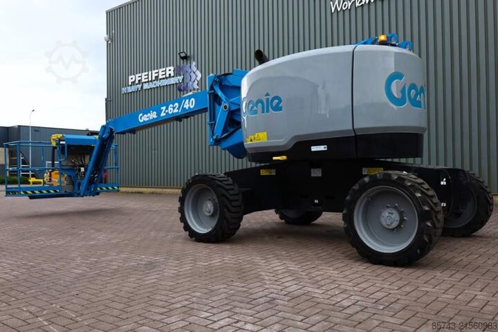 Przegubowa teleskopowa platforma robocza Genie Z62/40 Diesel, 4x4 Drive, 21m Working Height, 12.5
