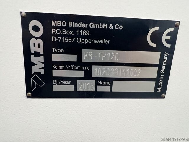 Máquina plegable MBO K8 Comfort