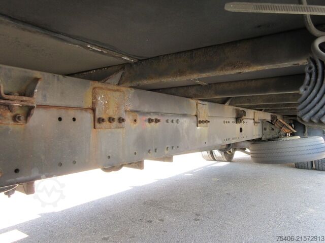 Plattewagen met zeil man TGL 12.250 Pritsche L 9,50 m, H 3,00 Edscha, LBW